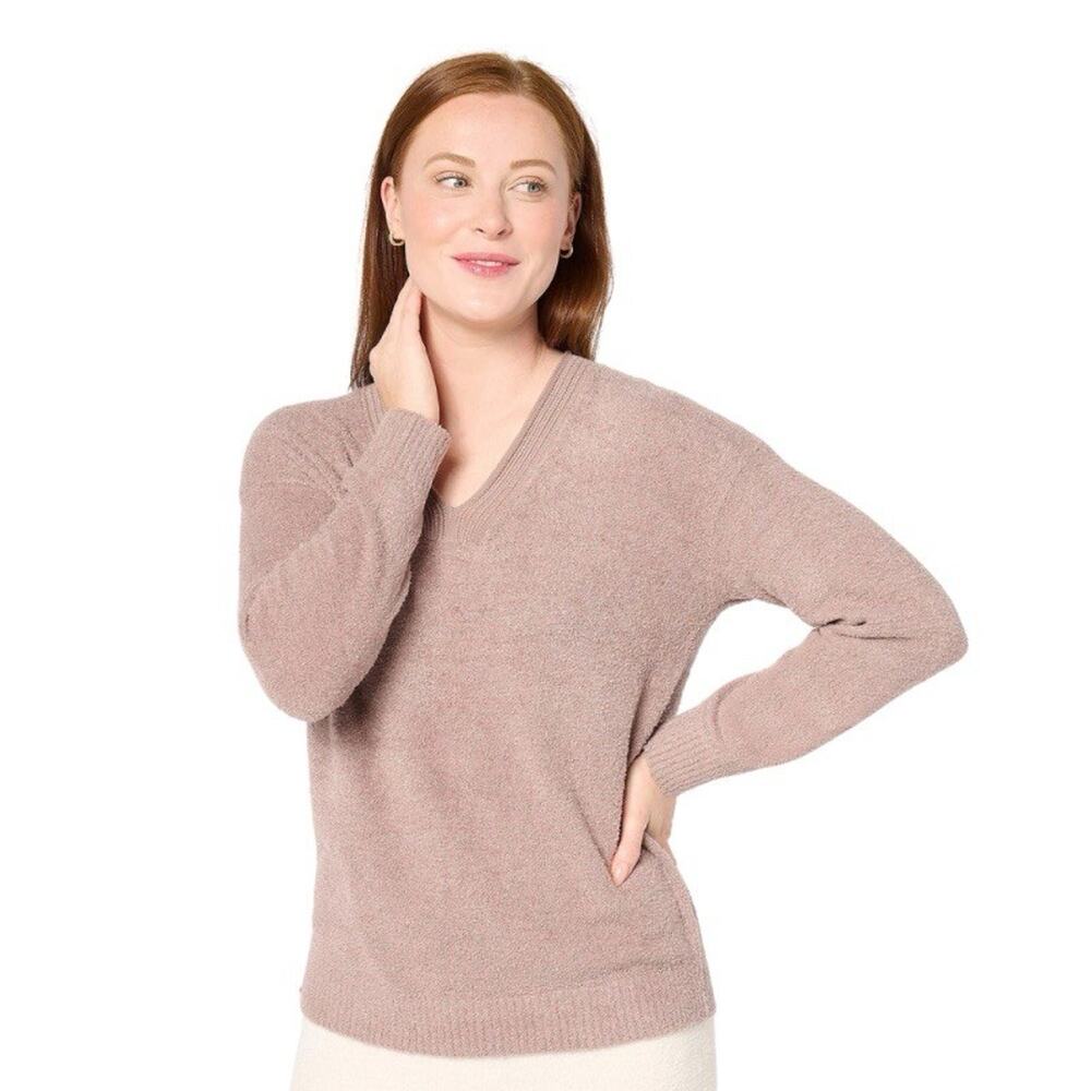 Barefoot Dreams CozyChic Lite Core Spun Pullover Sweater Loungewear Size Medium
